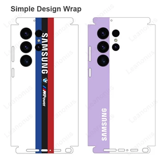 Pele De Decalque Mista Simples Para Samsung Galaxy S23 S22 Ultra Plus A52 A52s A14 5G Capa De Filme Protetor De Tela Traseira 3M Adesivo Mate De Embrulho
