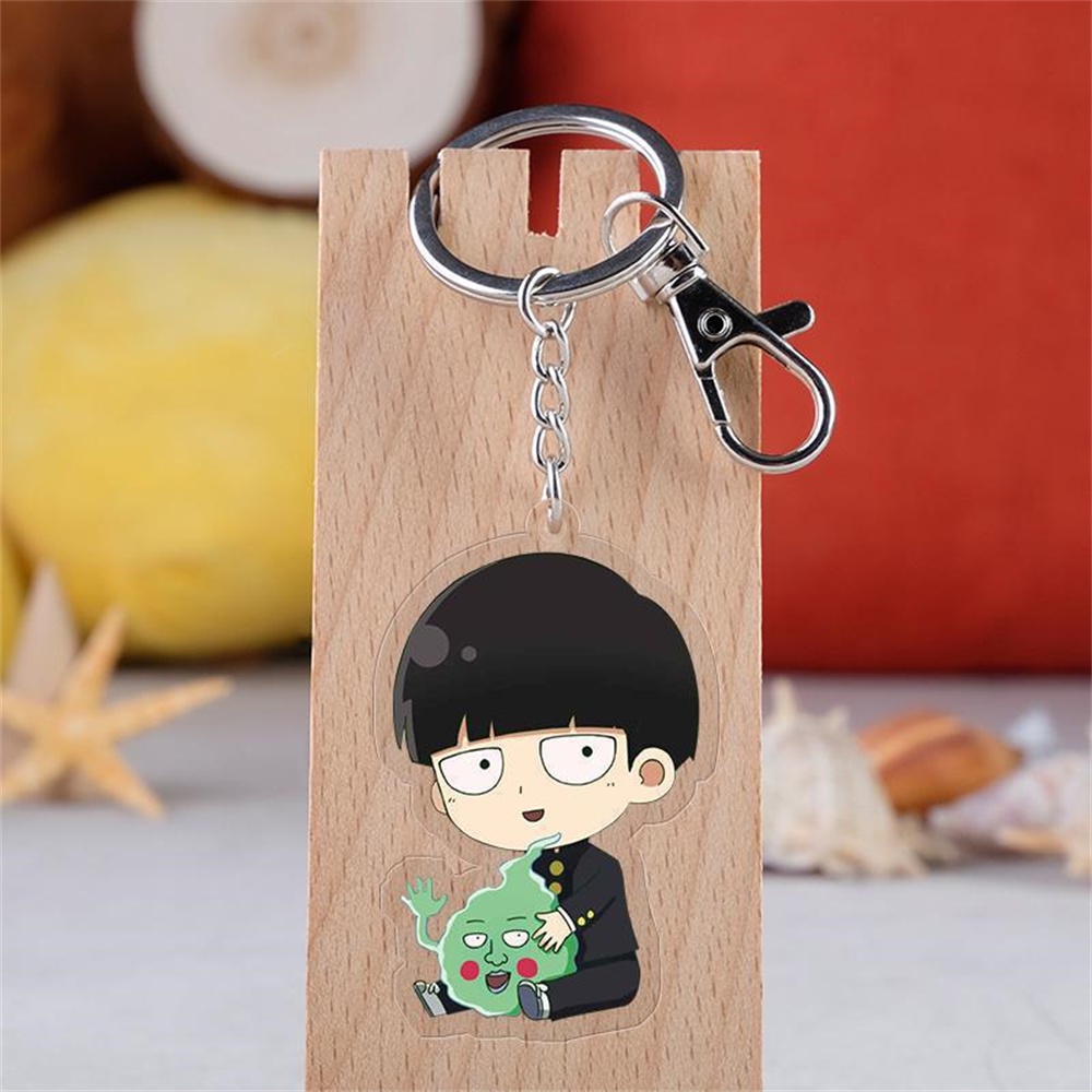 Anime Mob Psycho Key Ring Acrílico Transparente Saco Escolar Pingente ...