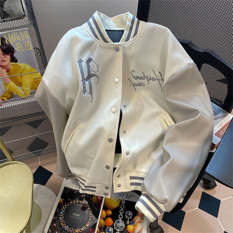 Chaopai Motorcycle Jacket High Quality Ruffian Bomber