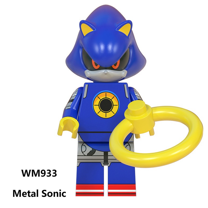 Lego Sonic O Porco Espinho Amy Rose MetalSonic Emenda Blocos De Construção  Brinquedos 6pcs Ação Figura Modelo