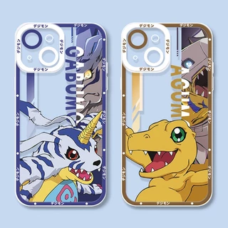 Caixa De Telefone Celular Para Xiaomi Redmi Nota 12 4G 12C 9T A1 7 8 9 10 11 Pro 10S 11S Olhos De Anjo De Silicone Transparente Digital Monstro Digimon Cartoon Square