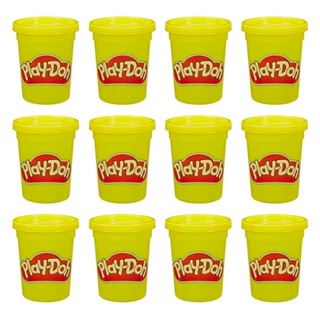 Play Doh Kit Com 12 Potes Massinha Grande Amarelo - Hasbro