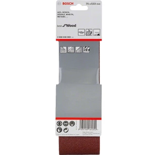 Conjunto de Cinta de Lixa X440 75 x 533mm de 3 peças Bosch
