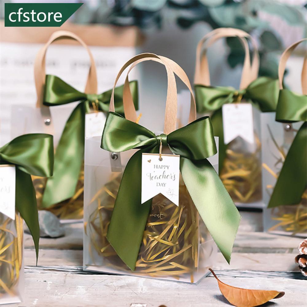 CFSTORE Saco Multifuncional Em PVC Transparente De Casamento Festa De Ação De Graças Dia Dos Namorados Flores Com Grama Lafite A1X2