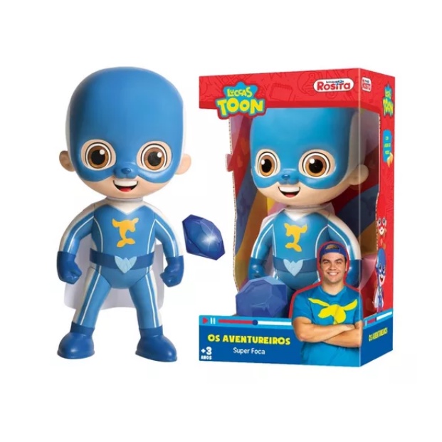 Boneco Luccas Neto Super Foca 1077 de Novabrink Aventureiros | Shopee ...