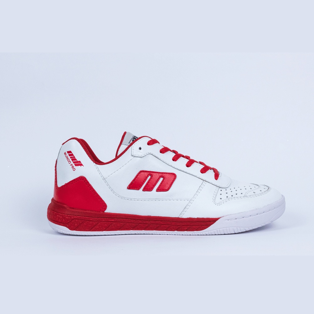 Tenis de Futsal MDF Mundo Pró - Branco / Vermelho