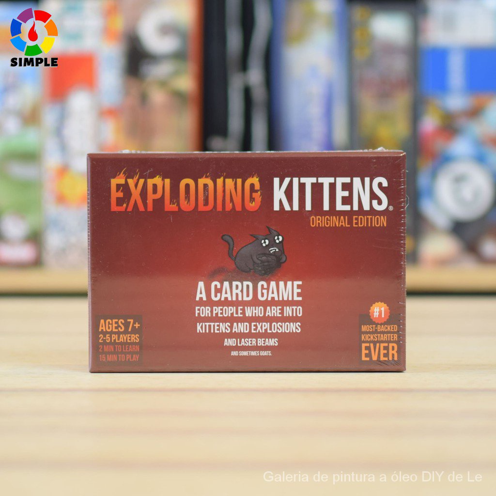 Jogo de cartas de festa, jogo de cartas de gatinhos explodindo