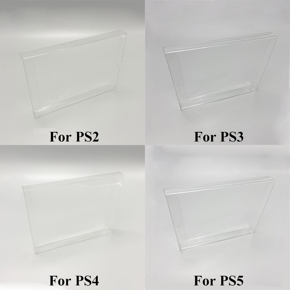 Caixa Protetora PET Transparente Para PS2 PS3 PS4 PS5 Cartucho De Jogo Display