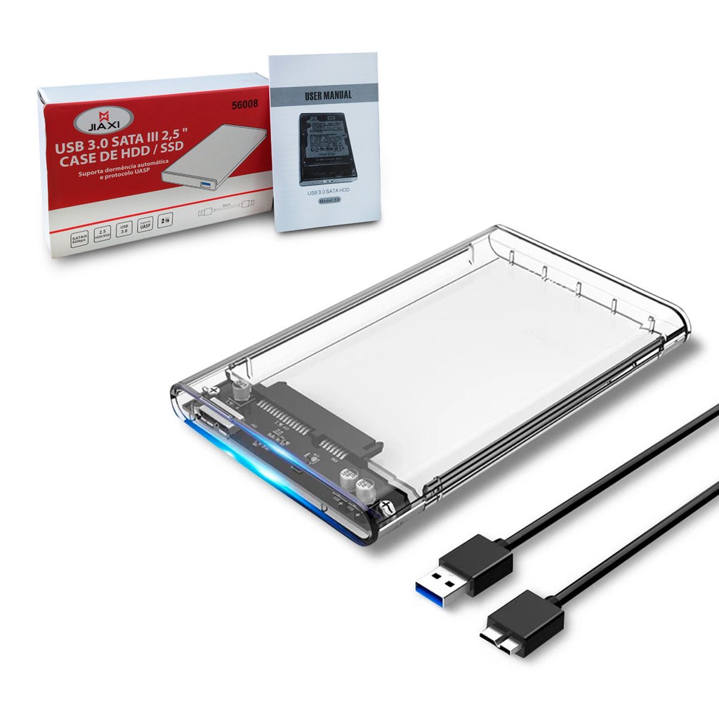 Case Disco Rígido Hd Externo 2.5 Usb 3.0 6gbps 6tb Pc Ps4
