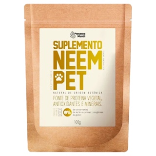 Suplemento Natural Para Cães E Gatos Neem Pet Preserva Mundi 100g