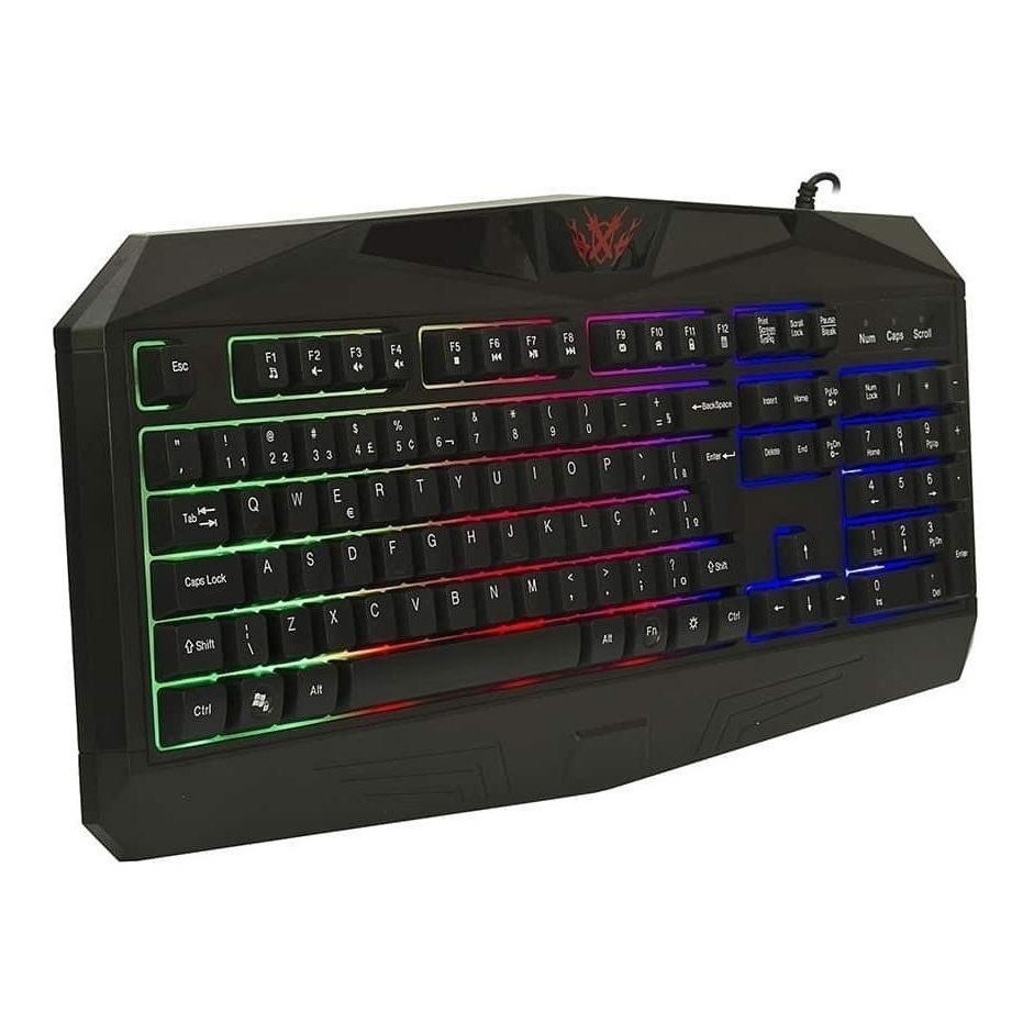 Teclado Gamer Knup Kp Qwerty Portugu S Com Led Shopee Brasil