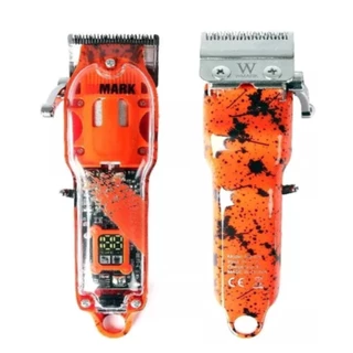 Maquina De Cortar Cabelo Profissional Ng 408 Laranja