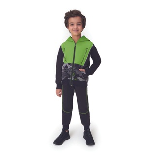 Conjunto Jaqueta e Calça Moletom Infantil Menino Marisol