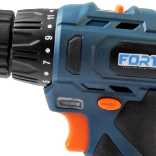 Parafusadeira Furadeira Mandril 3/8" Polegadas Bivolt Bateria 12V 1,3Ah Lítio Torque 26Nm - FortG