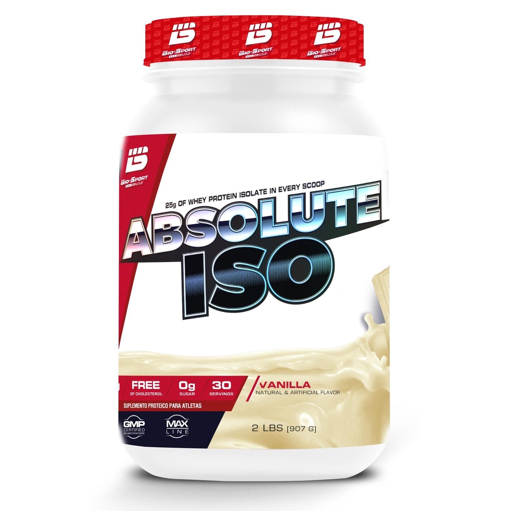 Whey Protein Isolado Absolute Iso 900g Baunilha Biosport