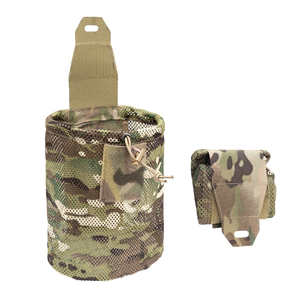 IDOGEAR Saco Tático Roll-Up Mag Reciclagem Bolsa De Malha Dobrável Bolso De Rede 3595
