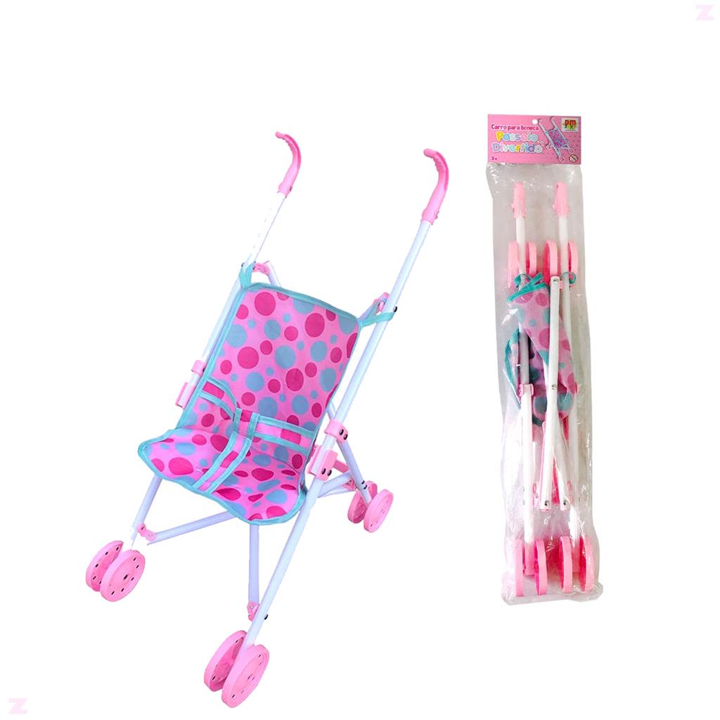 Carrinho Boneca Passeio Divertido Modelo Rosa Dm toys | Shopee Brasil