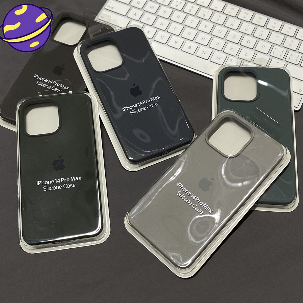 Carvão Vegetal Preto Azeitona Maçã 15 Capa De Silicone Para IPhone 15 14 13 12 11 Pro X XS Max 6 7 8 14 15 Plus XR Macia Telefone Com Toque De Pele Líquida