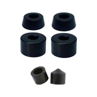 Amortecedor de Truck de Skate Hard Cilindrico Black 94A com Chupetas (Pivot)