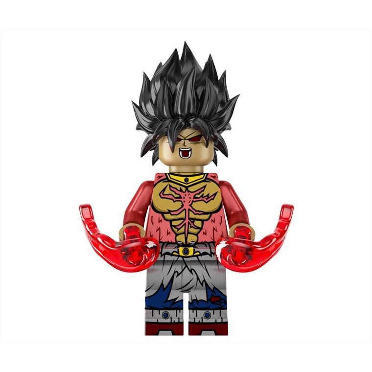 Goku Super Sayajin Deus Vermelho Dragon Ball Z Blocos Boneco