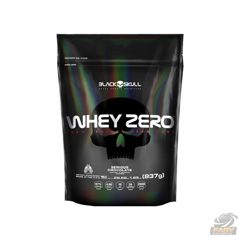 Whey Zero 837g BlackSkull Whey Protein Isolado