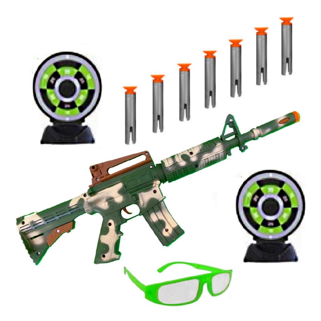 Arma De Brinquedo Fuzil Sniper M16 Som Luz modelo realista