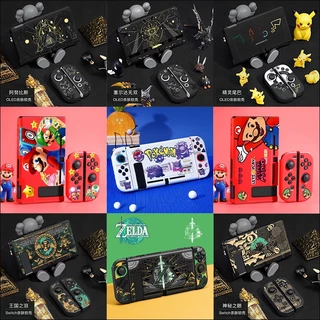 Capa Protetora Macia Para Nintendo Switch & Oled Console E Joy-Cons , Fina Leve , Interruptor Pode Ser Inserido Em Dock Com Shell