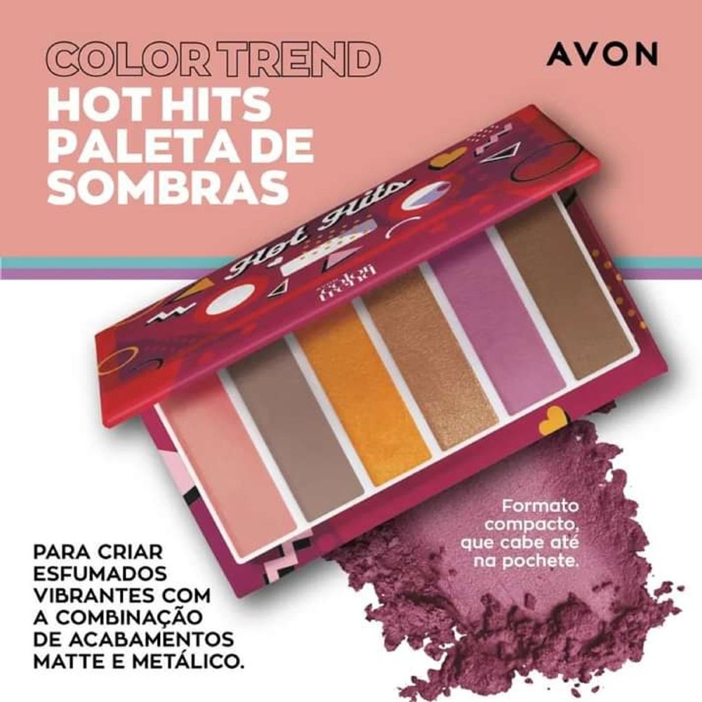 PALETA DE SOMBRAS HOT HITS [COLORTREND - AVON] | Shopee Brasil