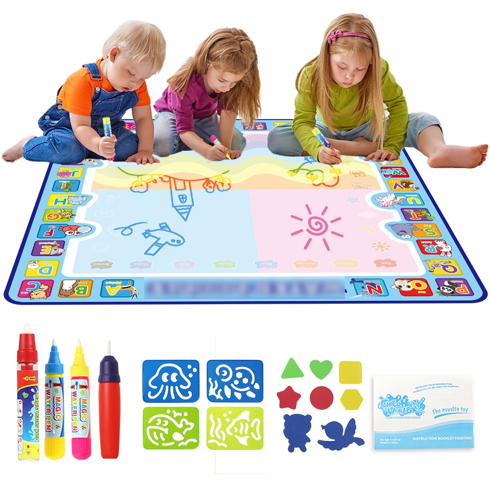 8 Tipos De Tapetes De Desenho De Água Mágica & amp ; Caneta Escrita Doodle Board Livros Para Colorir Ferramentas De Pintura Brinquedos Educativos Infantis Presente Crianças