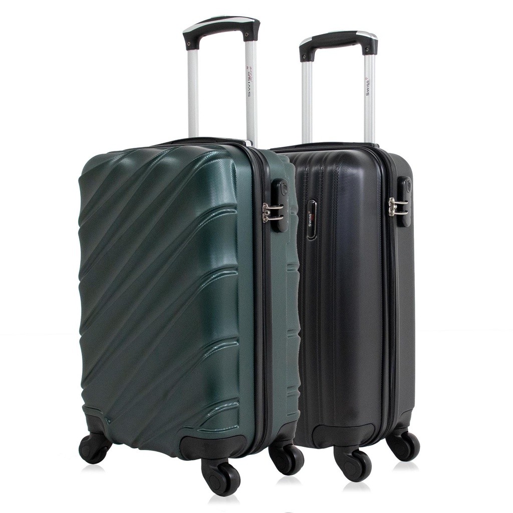Kit Mala Pequena de Viagem Masculina Militar e Preta Swiss Move