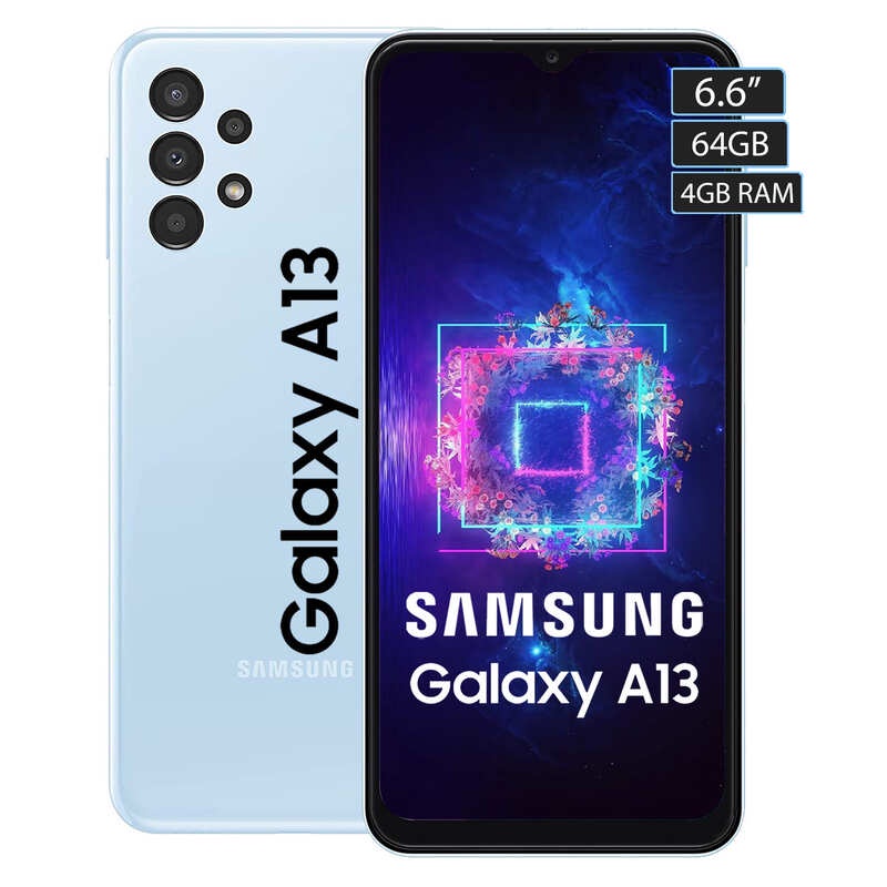 Samsung A13 64GB Dual Sim 4GB RAM Azul, Tela Infinita 6.6