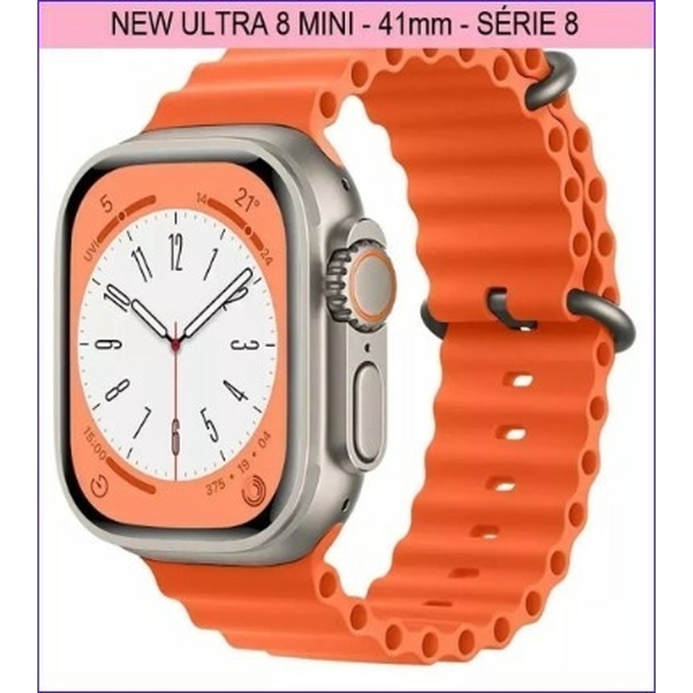 Smartwatch Ultra 8 Mini 41mm Com Comando de Voz | Shopee Brasil