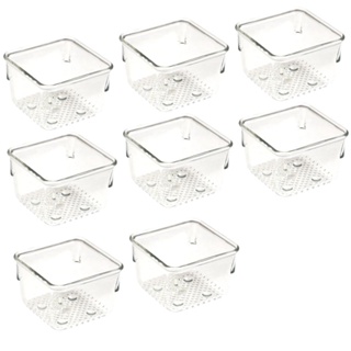 Kit 8 Organizadores Transparente 0,23 Litro Plasvale