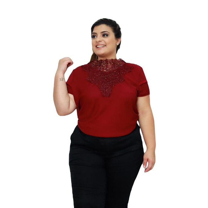 Blusinhas plus size sales baratas