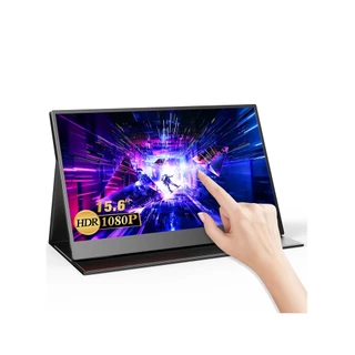 15.6 ''Ultra Slim touch Monitor Portátil FHD1080P Display Externo com Alto-falantes Duplos Segunda Tela para Laptop PC Phone Switch w2