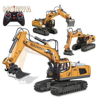 Trator De Construção De Brinquedo Recarregável 5 Canais Controle Remoto Escavadeira Legal TOP Com Luz