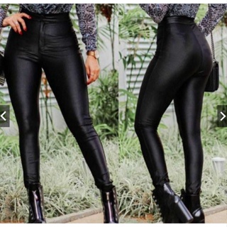 Calça legging Hot Pants Cintura Alta Com Bolsos Funcional Feminina