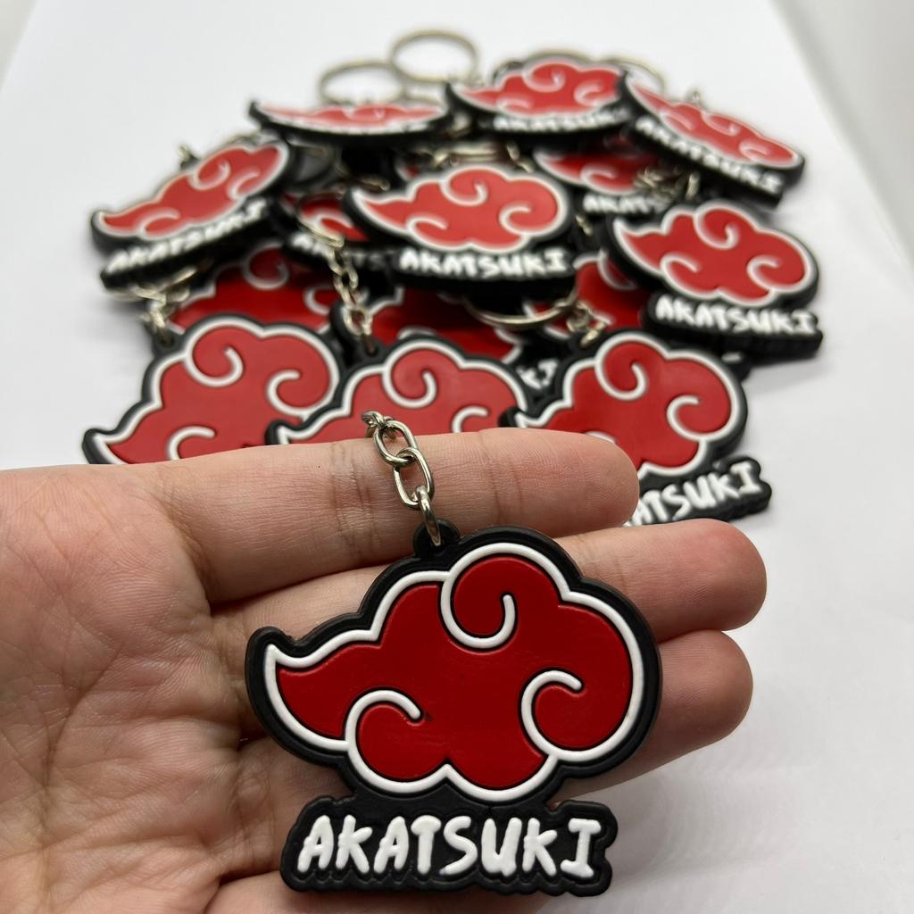 Chaveiro Personalizado Emborrachado Nuvem Akatsuki 1 Unidade