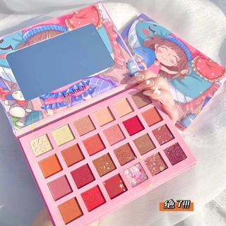 24 cores da paleta de sombras da terra cor super quente Matte Pearlescent Grande não desbotada lantejoulas maquiagem impermeável para estudantes mais baratos