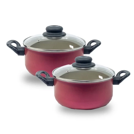 Conjunto 2 panelas caçarola teflon antiaderentes pequena