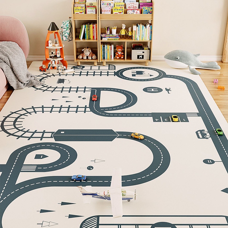 Tapete De Jogo De Brinquedo Para Crianças Na Sala De Estar Crawl Healthy Material Kid Room Decoração Do Local Da Cidade Grande