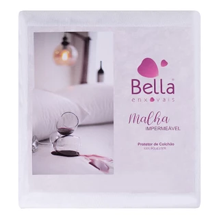 Protetor de Colchão Impermeável King Size Malha Bella Enxovais Branco