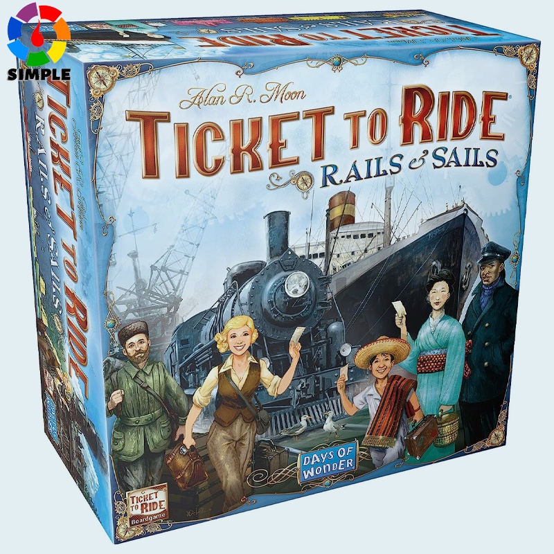 Ticket to Ride Rails & Sails Board Game | Train Route-Building Strategy Game | Fun Family Game for Kids and Adults
