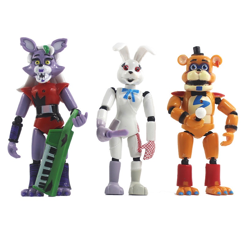 5pcs Anime Fnaf Five Nights At Freddy'S Personagem De Brinquedo De Ação  Figura Kids Gift Boy Toy