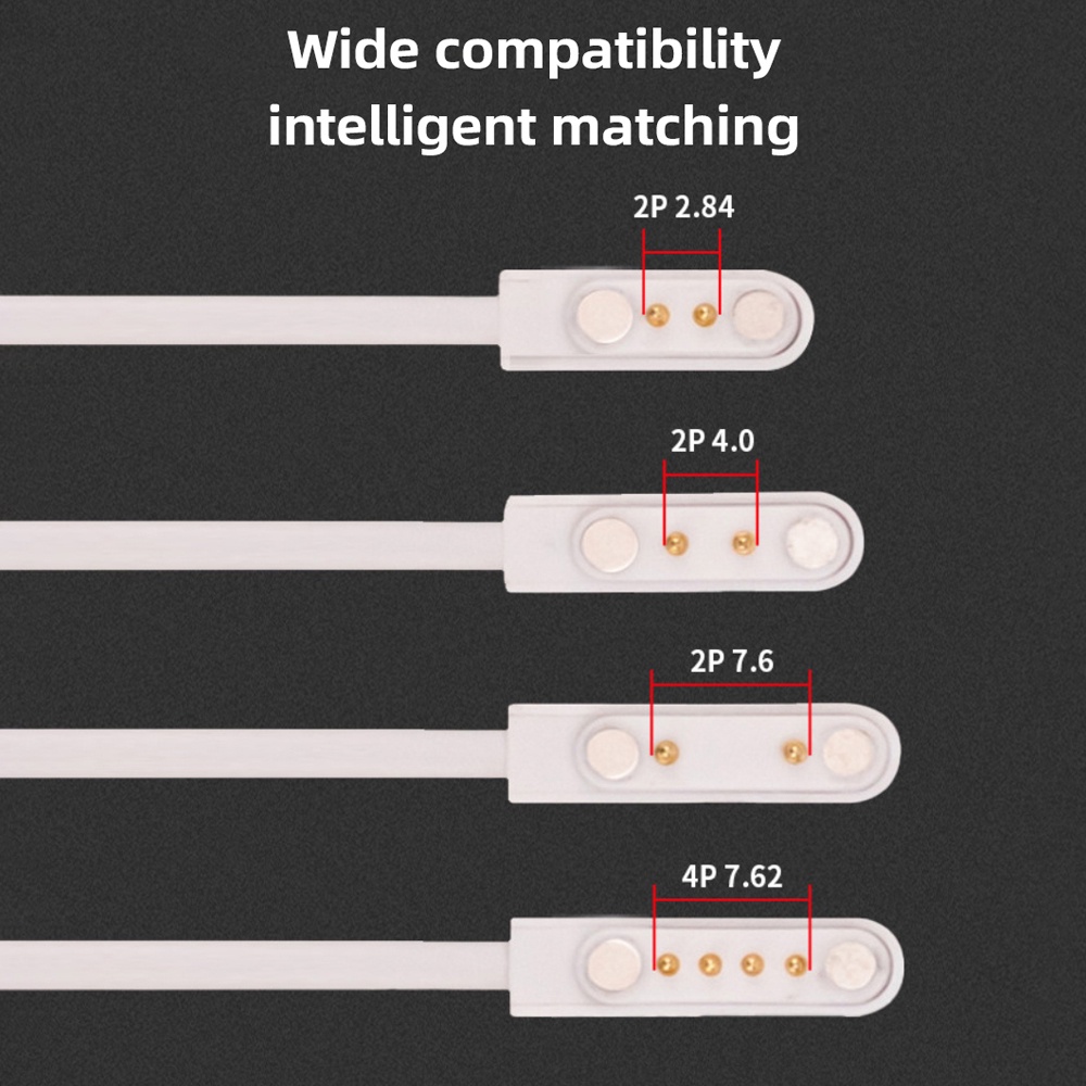 Carregador Magnético Universal Smart Watch Cabo De Carregamento De 2 Pinos 4 USB Para Relógio Infantil Q12