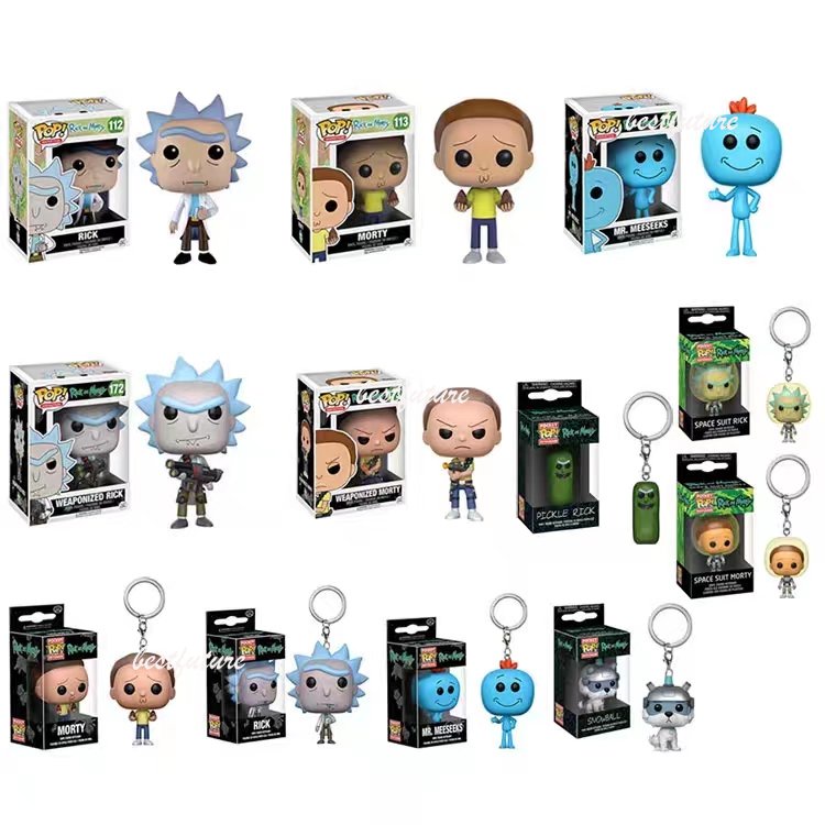 Funko Pop! Portachiavi Rick And Morty – 12921-PDQ, Vinile Da Collezione 4 Cm