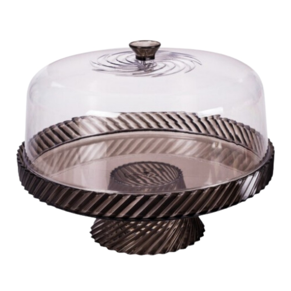 Boleira Plástica Com Pé Alta e Tampa TWIST Plasutil