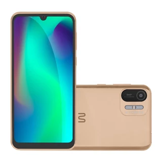 Smartphone Multilaser F Max 2 3G 64GB 1GB RAM Wi-Fi Tela HD+ 6.1 pol. Dual Chip Câmera 8MP + Selfie 5MP Android 11 Dourado - P9170