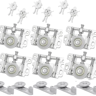 3 Kit com roldanas para Porta de Correr De Guarda-roupa casal 3 portas 50kg RO