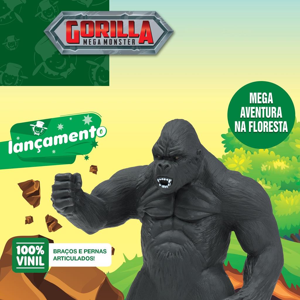 Boneco Gorilla Mega Monster 9585 - Mister Brinque | Shopee Brasil